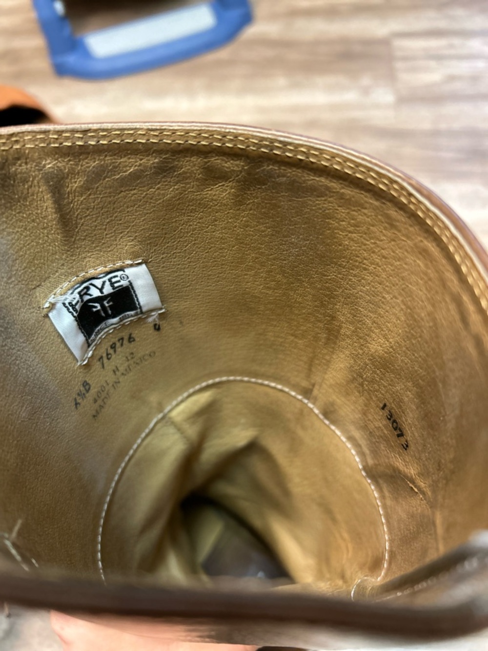 Frye Lindsay Plate Riding Boot- Brown - Picture 6 of 10